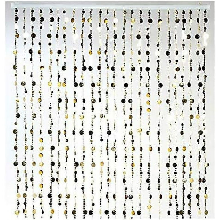Bubbles Beaded Curtain - Gold - 3 ft x 6 ft
