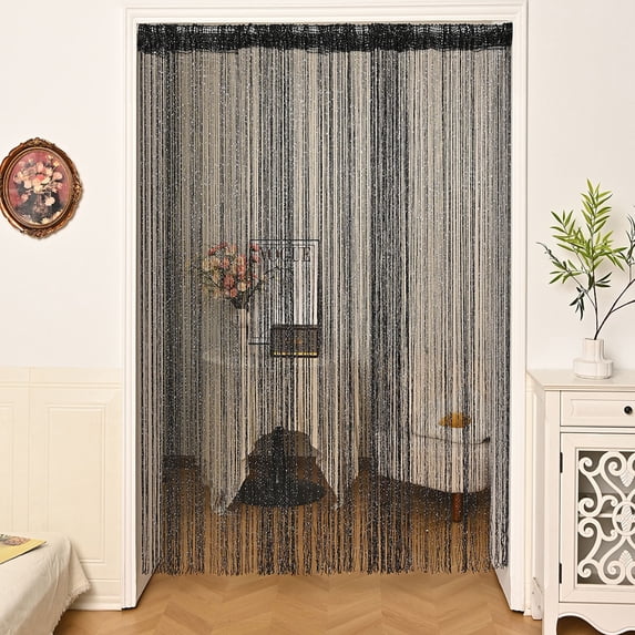 Beaded Curtain,Beaded Curtain Door String Curtains A Tassel Partition Curtain for Interior Decoration and Partitions Hippy Closet Curtains For Everyday Or Festive Decoration