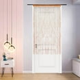 thumbnail image 1 of Beaded Curtain Door String Curtains for Doorway Tassels Beads Hanging Fringe Hippie Room Divider Window Hallway Entrance Wall Closet Bedroom Privacy Decor (39×79in/100×200cm, Orange), 1 of 9