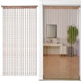 thumbnail image 1 of Beaded Curtain Partition Cozival 100X200Cm Beaded Curtain Door String - Decorative Patio Door Partition & Room Divider with Tassels for Boho Style Decor, Room Divider with Tassels, Beige, 1 of 7