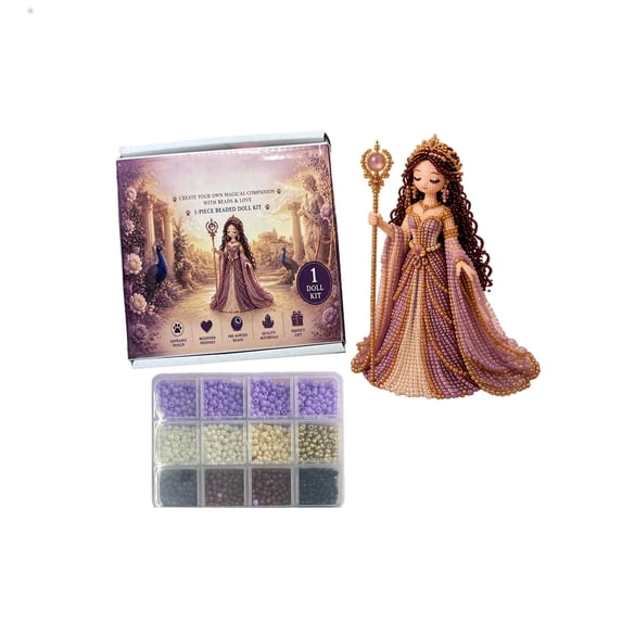 Beaded DIY Kit, Decorative Wall Hanging Craft Set with Bead Making Supplies, Creative Handmade Home Decor Project for Craft Lovers