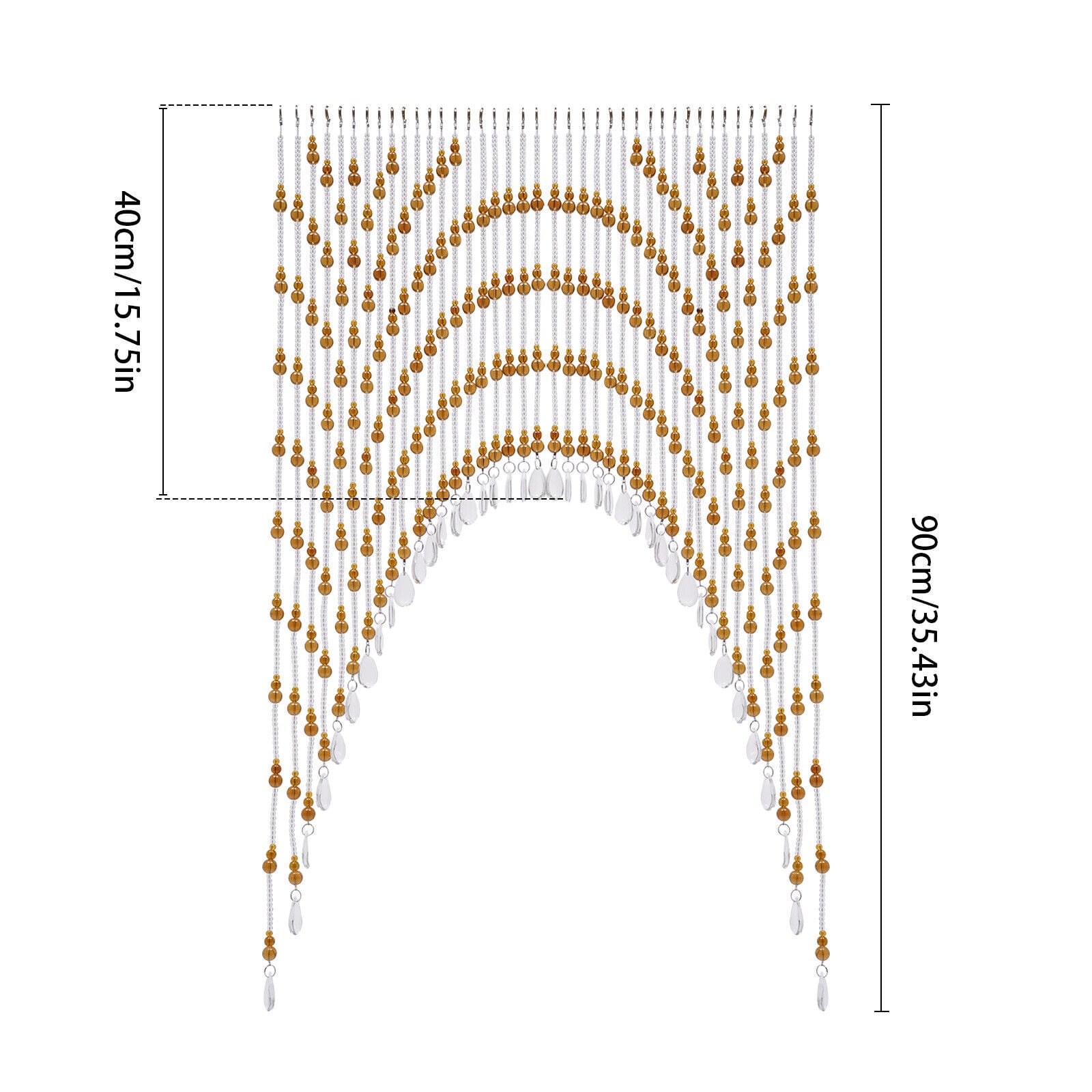 Beaded Door Curtain Hanging Door Beads Curtain Bedroom Bead Partition Curtain for Bedrooms, Living Rooms, Corridors