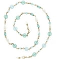 thumbnail image 1 of Beaded Eyeglass Chain Holder, Face Mask Lanyard Holder, Fashion Lanyard Necklace in Gold Portia-AQ, 1 of 7