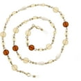 thumbnail image 1 of Beaded Eyeglass Chain Holder, Face Mask Lanyard Holder, Fashion Lanyard Necklace in Gold Portia-BR, 1 of 7