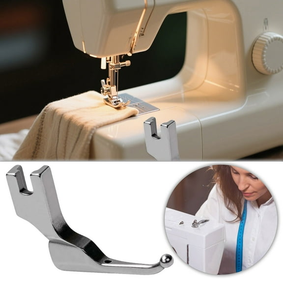 Beaded Fabric Presser Foot with No-Bead-Tapping Technology - Universal Metal Sewing Machine Attachment for Wedding Dresses, Evening Gowns & Delicate Fabrics