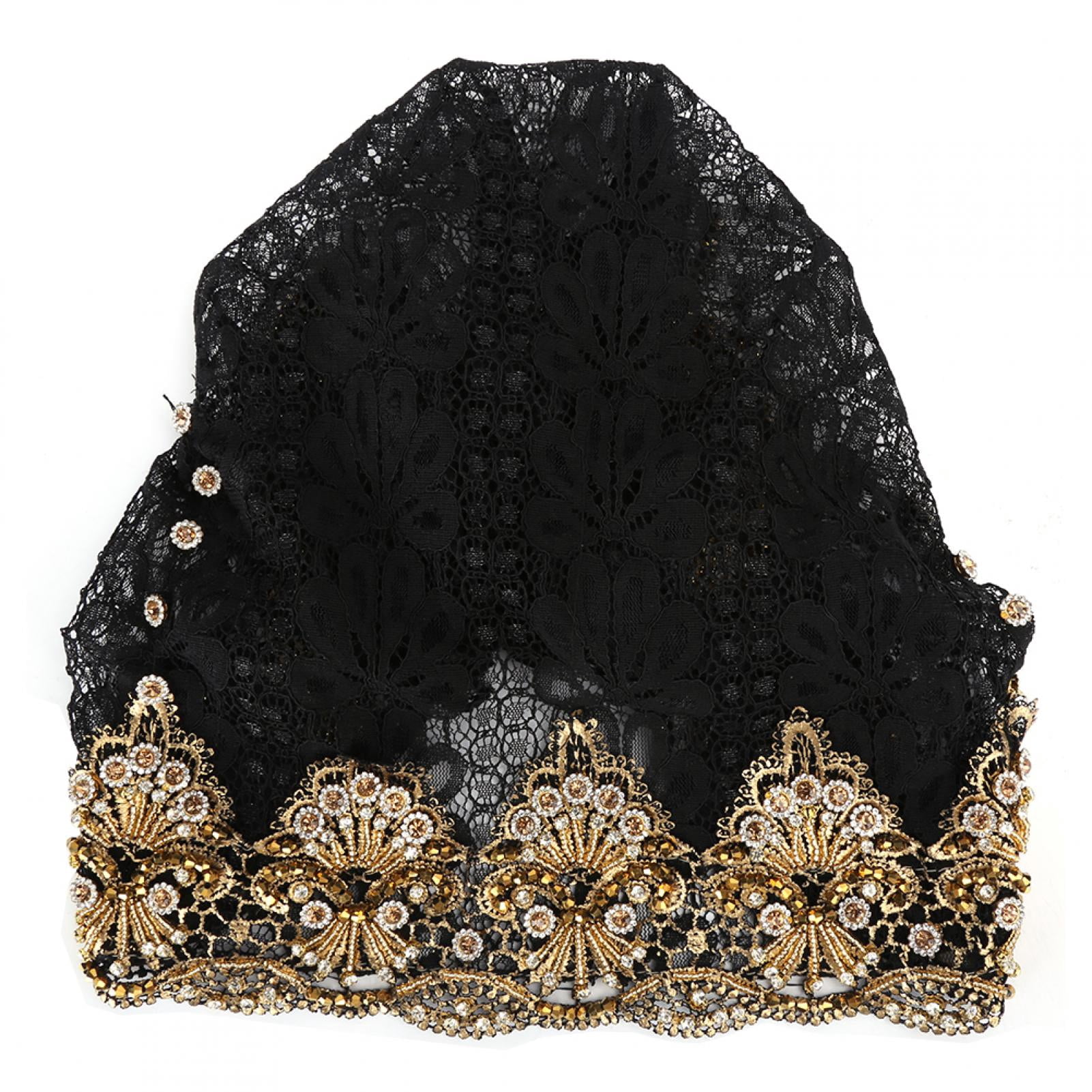 Arabian Hat with Beads Jewels Feathers Genie Gold Turban main image 0