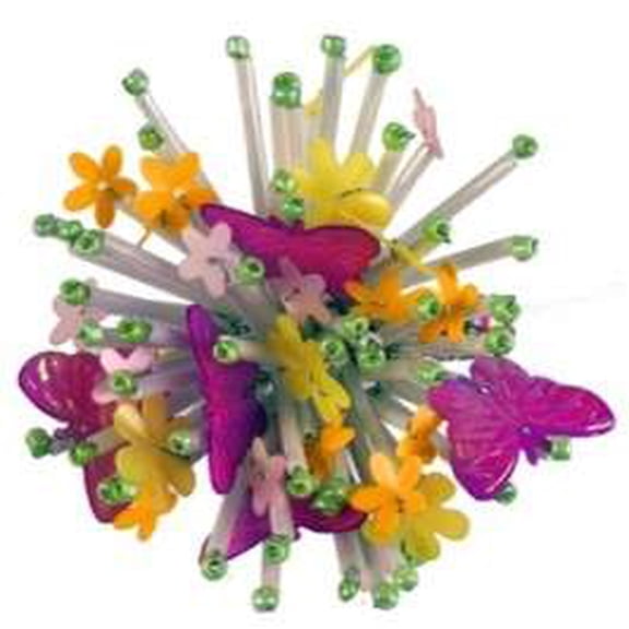 Beaded Floricane Napkin Ring, Multicolor, 6-Piece Set