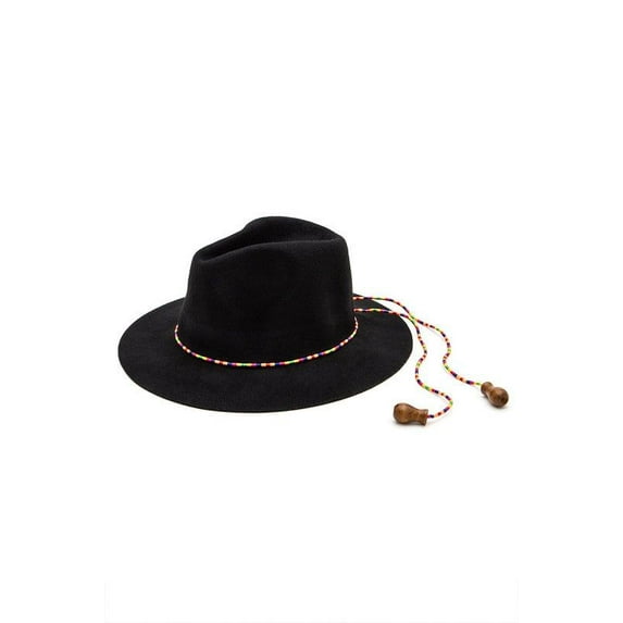 Beaded Hat Band Western Fedora Black O/S