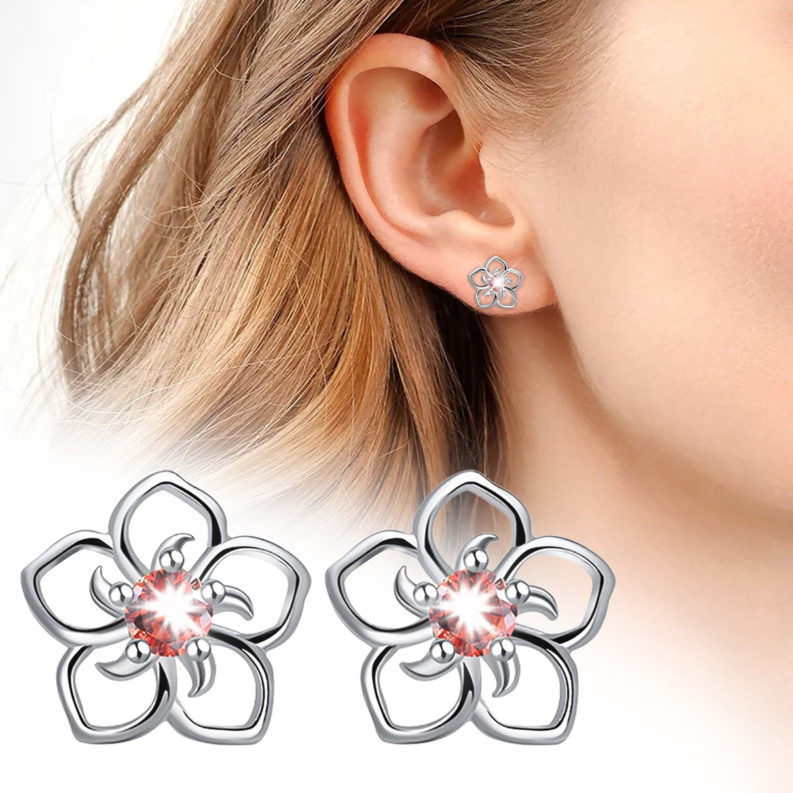 Beaded Hoop Earrings Paperclip Earrings Formal Earrings Hoop Earrings