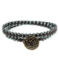 thumbnail image 1 of Beaded Macrame Wrap Bracelet (Brown & Aqua) - Exclusive Beadaholique Jewelry Kit, 1 of 4