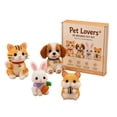 thumbnail image 1 of DIY Beaded Animal Kit, 4 Pet Designs - Cat, Dog, Rabbit & Hamster, Complete Craft Supplies Included, Relaxing Hobby for Beginners & Craft Lovers (O), 1 of 9