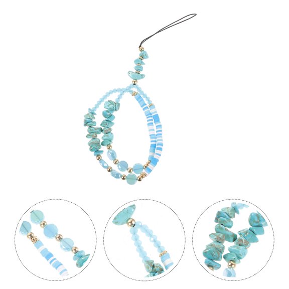 Beaded Phone Chain Decor Anti-lost Phone Charm String Beaded Cellphone Chain