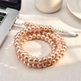 thumbnail image 1 of Beaded Phone Charger Cord, Handmade Pearl Beaded USB Data Cable, USB C Cable for Phone Charging Cord, 2 in 1 Multi Charging Cable, Fast Charging USB A Elegant Pearl Beads Data Cable, 1m, 1 of 5