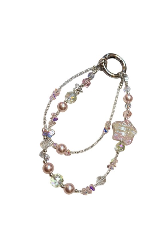Beaded Phone Lanyard Fashion Phone Charm Strap Multiple Use Accessories for Keychain Smartphone Decoration Everyday Use