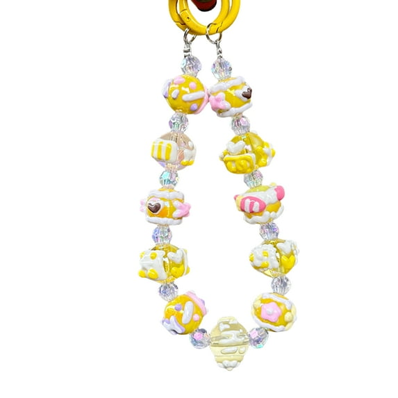 Handmade Beaded Phone Chain Pendant Telephone Lanyard Cellphone Rope Fashion Keyring Keychain For Women Jewelry