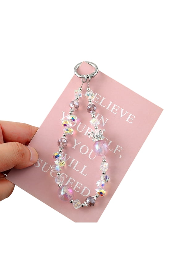 Beaded Phone Lanyard Fashion Phone Charm Strap Multiple Use Accessories for Keychain Smartphone Decoration Everyday Use