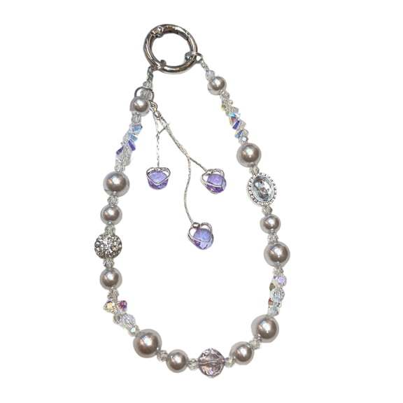 Beaded Phone Lanyard Fashion Phone Charm Strap Multiple Use Accessories for Keychain Smartphone Decoration Everyday Use