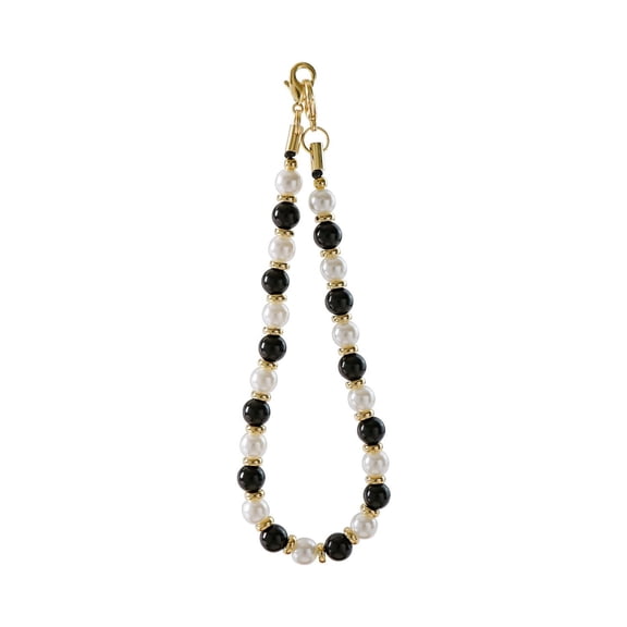 Beaded Phone Wrist Strap with Quick-Release Buckle, Hands-Free Lanyard for Mobile Phones