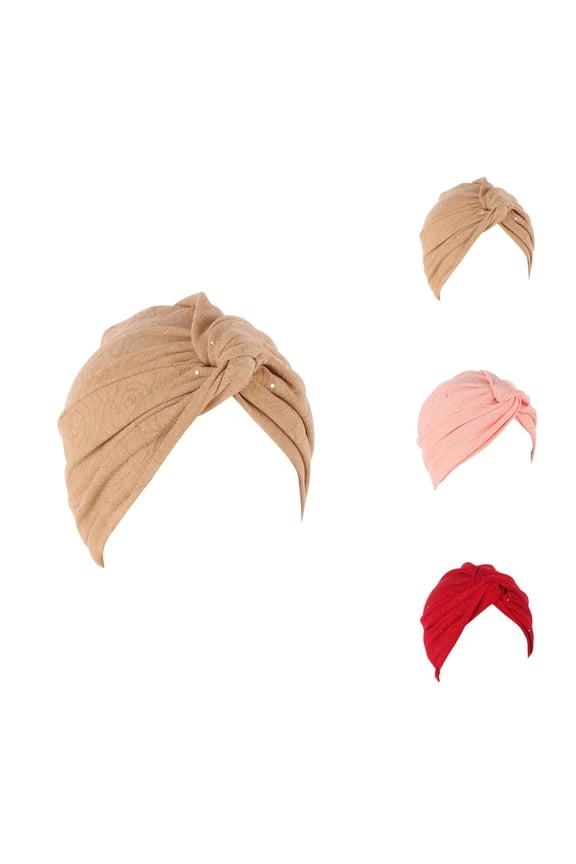 Beaded Pineapple Pattern Turban Hat â Stylish Baseball Cap Style Headwrap for Women, Adjustable Summer Lightweight Fashion Cap for Casual & Party Use