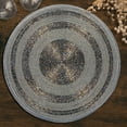 thumbnail image 1 of Beaded Placemats Set of 4 for Dining Table, Table Placemats, 14 Inches Round - Silver Gray, 1 of 7