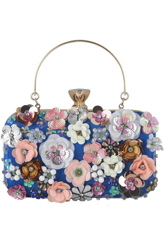 Beaded Purses for Women Gold Black Clutch Evening Bags Flower Clutch Cocktail Purses for Women Wedding Guest