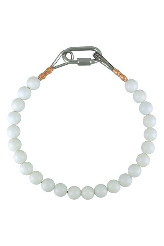 Beaded Retainer Ring - For 8in Butt Diameter White