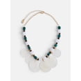 thumbnail image 1 of Scoop Women’s Beaded Shell Statement Necklace, 1 of 4