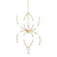 thumbnail image 1 of Beaded Spider Suncatcher Ornament, 13.39X3.93 inch Crystal Teardrop Wind Chime, Gothic Window Hanging Accent, Whimsical Wall Art Decor, Spooky Season Porch Pendant, Boho Indoor Light Catcher, 1 of 7