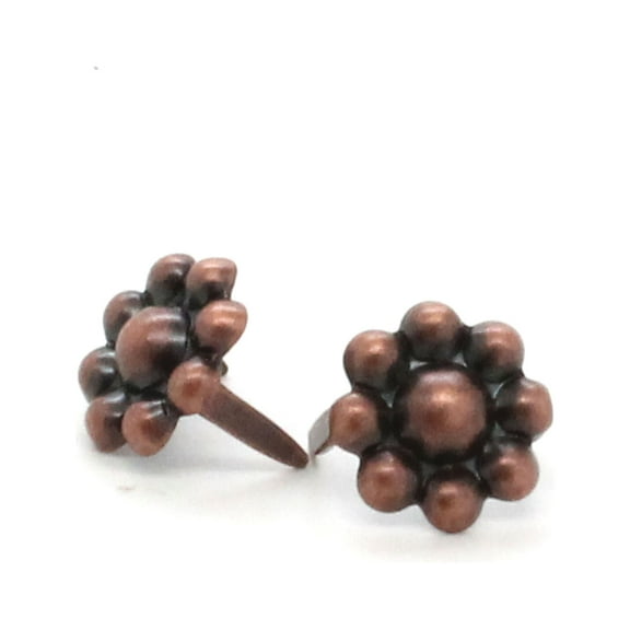 Beaded Spots Brass Antique Copper Plating 1/2" 100 Pk. NH00116-10