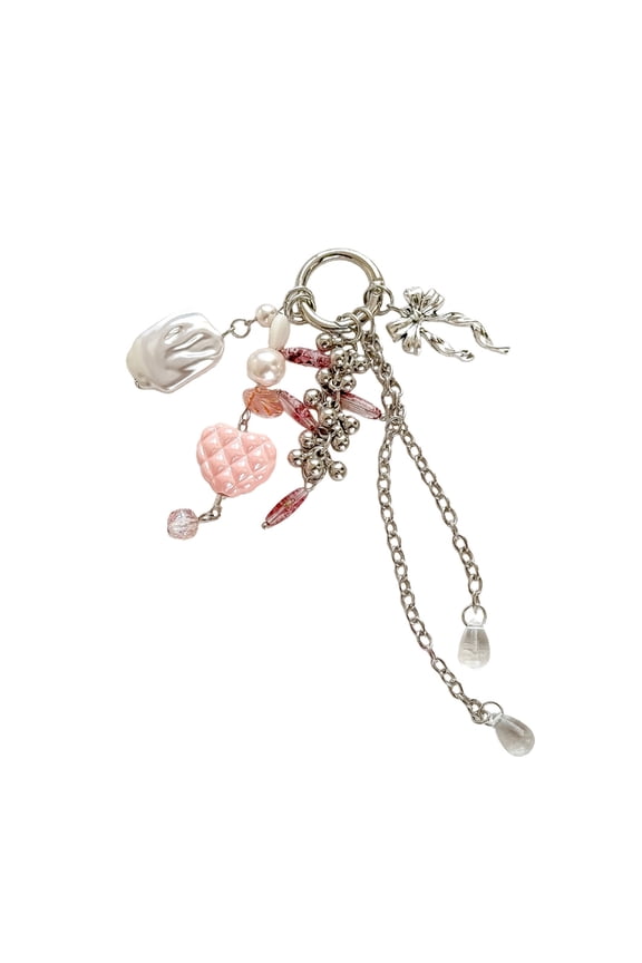 Beaded Star Bows Bag Charm for Purses Handbags Bag Accessories Fashion Charms Car Keyrings