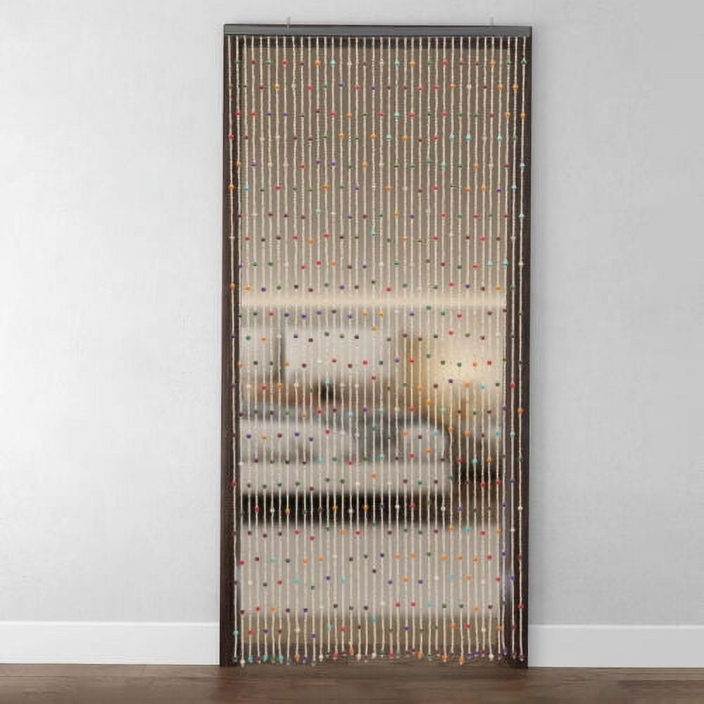 Beaded String Curtains For Doorways Chromatic Colour  35"X75"  38-Strand Decor