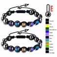 thumbnail image 1 of Beaded Temperature Sensitive Color Changing Bead Woven Bracelet, 1 of 2