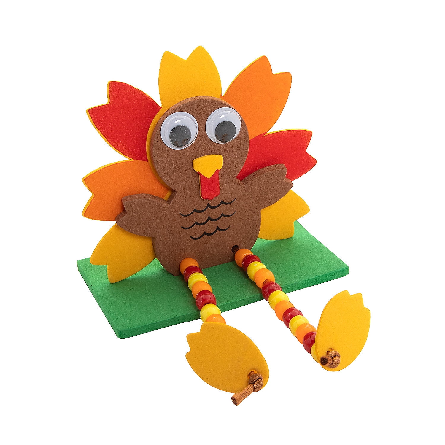 Beaded Thanksgiving Turkey Craft Kit, Makes 12, Craft Kits ...