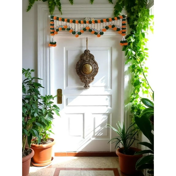 Beaded Toran Handmade Door Entrance Decoration For All Festivals and Celebrations [Fits All Doors: 40 Inch/100 CM]