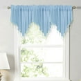 thumbnail image 1 of Beaded Triangle Sheer Valance Curtains for Living Room,Rod Pocket Farmhouse Window Valance, Bead Trim Tassel Voile Sheer Curtain Valance for Bedroom Bathroom Cafe 51.5x23.6inch 1PC, 1 of 5