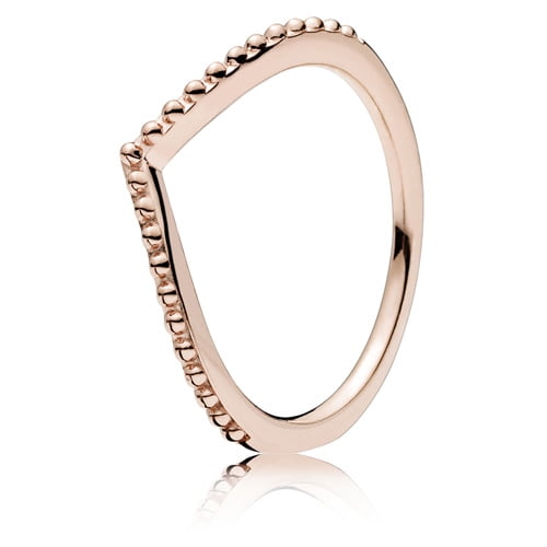 Beaded Wish Wishbone Rose ring Ring sz 56 186315-56