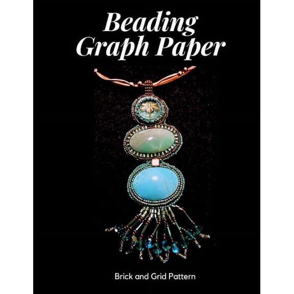 Beading Graph Paper - Brick and Grid Pattern: 8.5 x 11" Graph Paper for Beading Patterns / Beading Grid Paper / Seed Beading Graph Paper / Delica Beading Graph Paper / Brick Stitch Beading Graph Paper