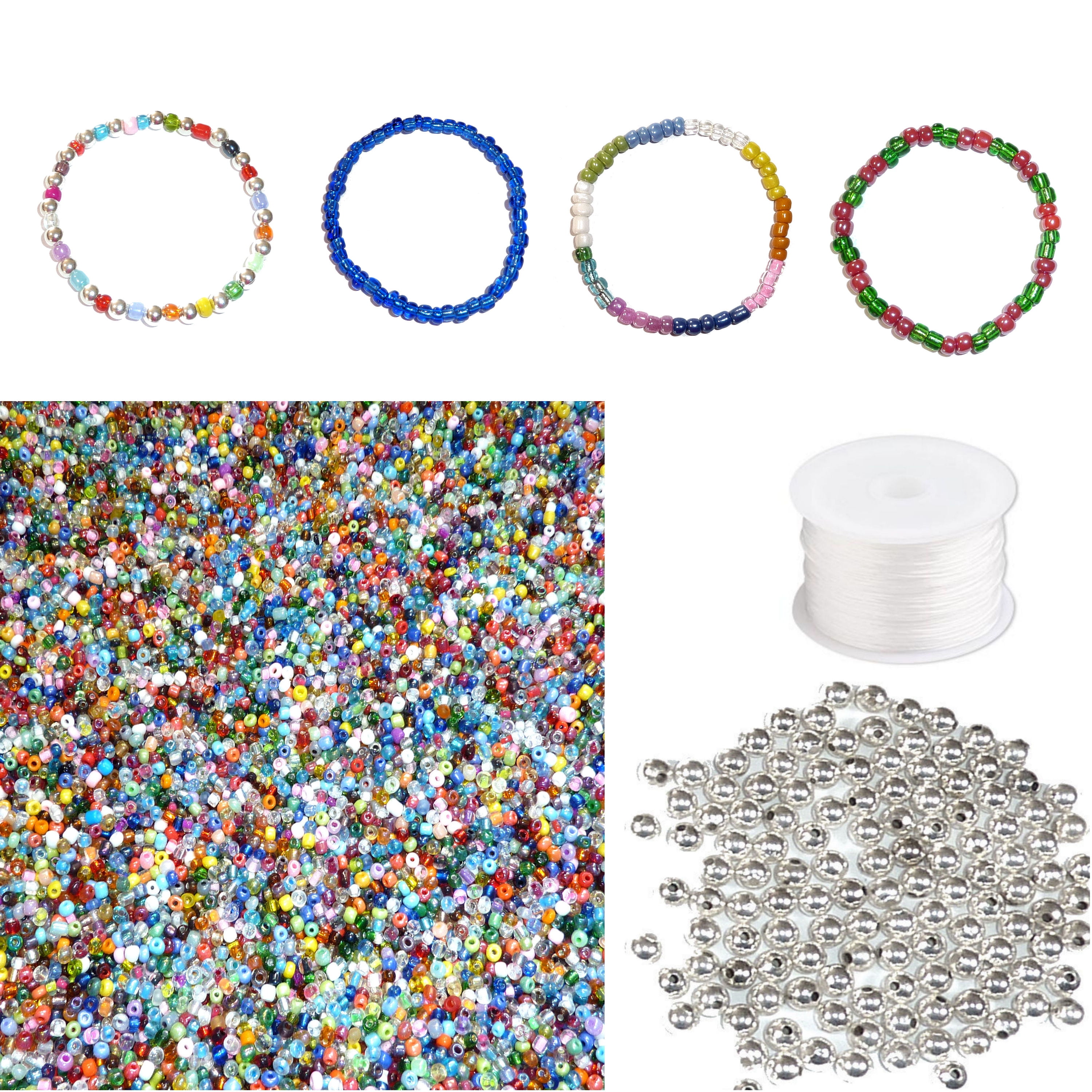 Hello Hobby Pony Beads, Translucent, 500-Pack, Boys and Girls, Child, Ages  6+ 