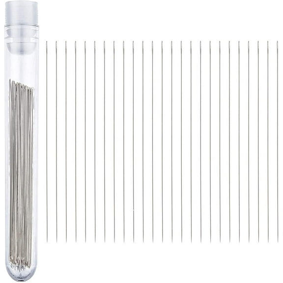 Beading Needles (Size 12) 25pc with Needle Storage Tube