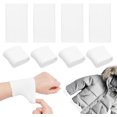 thumbnail image 1 of Beads 10 Pcs Ribbing Fabric About 4.33x2.36 Inch Knit Cuff Sleeve Ribbing Cuff Material Tubular Rib Cuffing Replacement for Waistband Leg Arms Wear Sportswear Cuffs Extension White DIY, 1 of 9