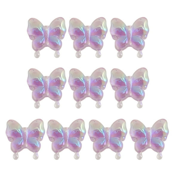 Beads 10PCS Halloween Color Butterfly Scattered Beads Acrylic Phone Beading