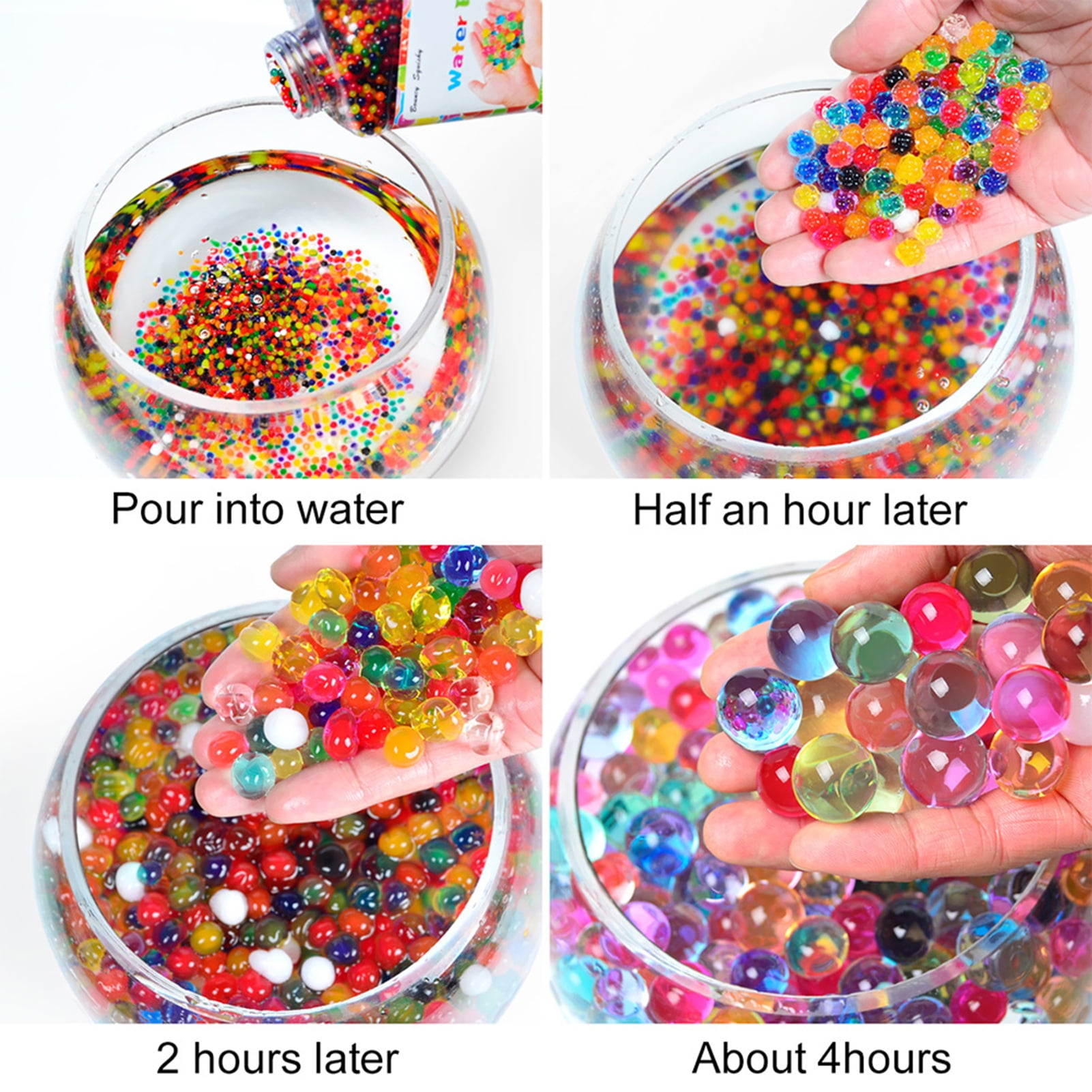 Beads,Air Fresh Non-toxic Bottled Decoration Toy Non-toxic Decoration Air Water Beads Fresh Children Bottled Decoration Children 50000pcs Bottled Beads Soil