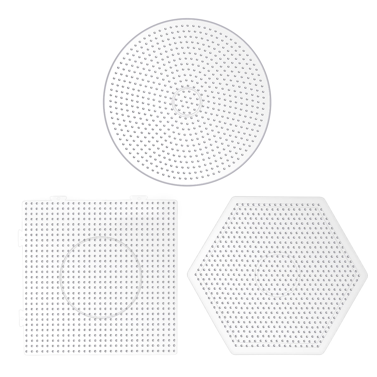 NEW Large Pegboards for Perler Bead Hama Fuse Beads Clear Square Design  Board