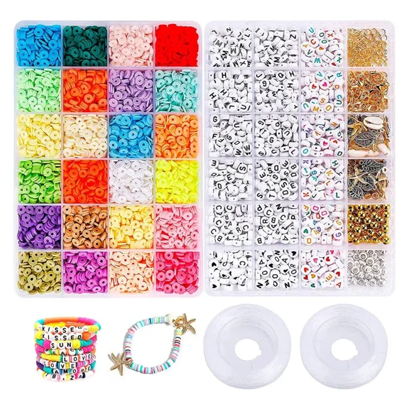 Beads Bracelets Acrylic Letter Beads Jewelry Beads