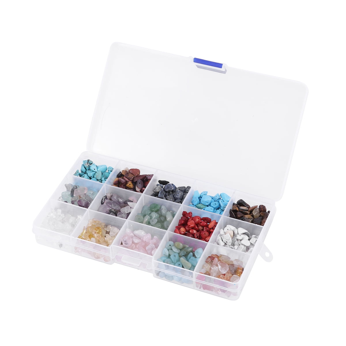 Beads Chips Quartz Kit Gemstones Stone Crystal Colored Natural Assorted ...