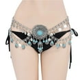 thumbnail image 1 of Beads Flower Coins Long Tassel Waist Belly Chains Vintage Dance Belts Gypsy Body Jewelry, 1 of 7