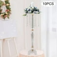 thumbnail image 1 of Beads Flower Stand Acrylic Crystal Lead Road for Wedding Event Party Decoration, 1 of 12