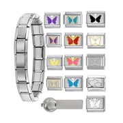 Beads Italian Charm Link Making Accessory Bracelets Making Supplies Stainless Steel Module for