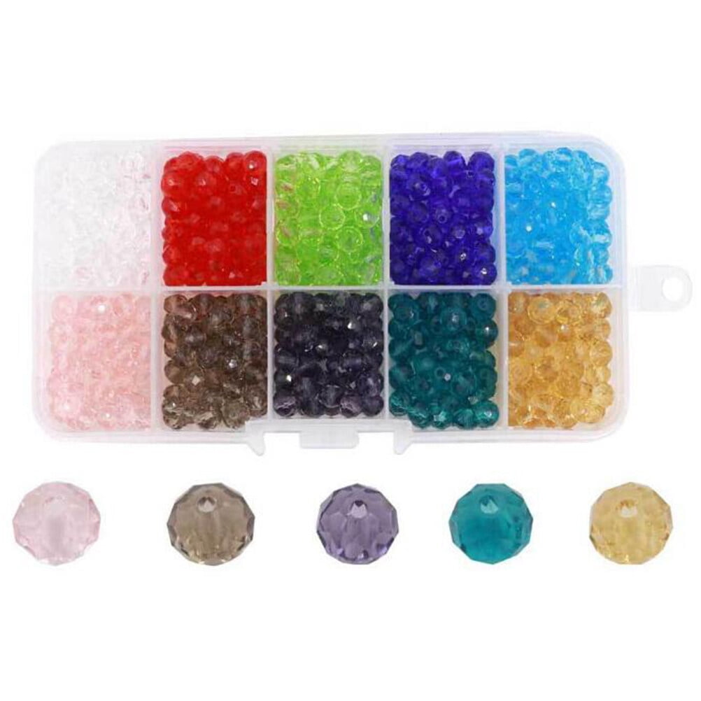 Beads Jewelry Crystal Making Diy Bead Glass Jewellery Flat Spacer