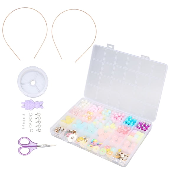 Beads Kit Plastic Concentration Training Hand Made Bracelet Necklace Making Materials Girl DIY Beads Set